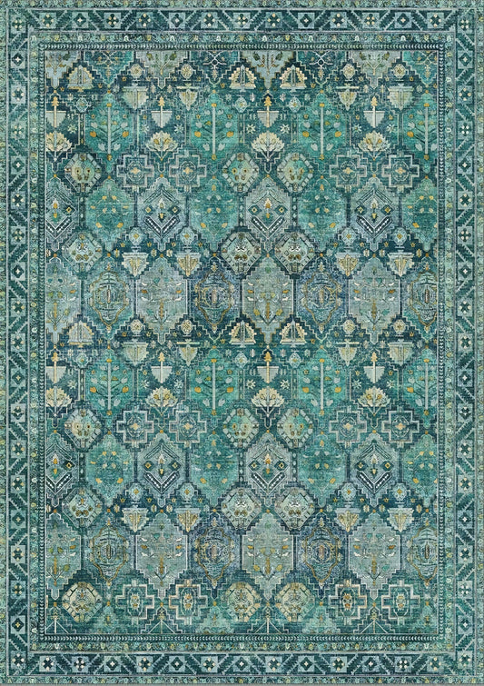Non Slip Living Room Rug TPR Backing Soft Microfiber Carpet