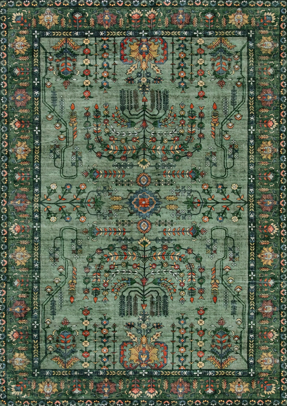 Boho Moroccan Reversible Living Room Rug Dual Sided Carpet