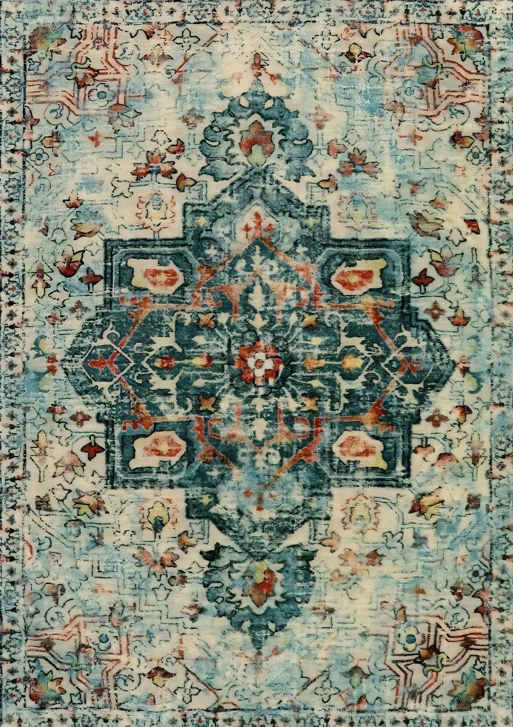 Modern Living Room Rug Shiny Easy Clean Carpet