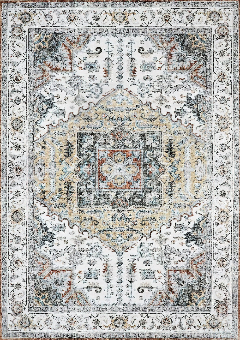 Persian Vintage Living Room Rug Traditional Carpet