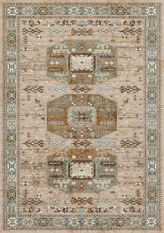 Farmhouse Vintage Living Room Rug Washable Carpet