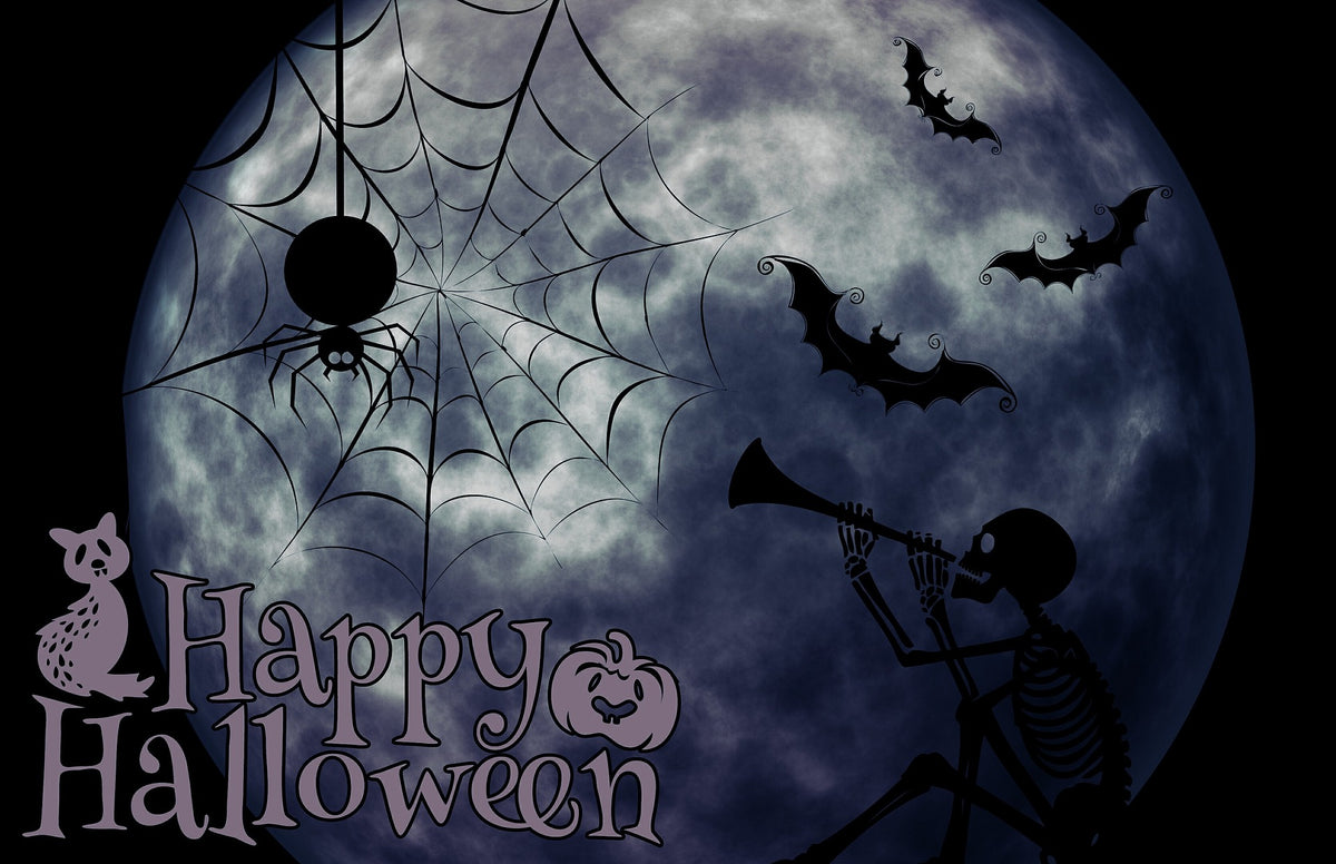 Happy Halloween Text Sofa Cover Holiday Greeting Spooky Couch Slipcover