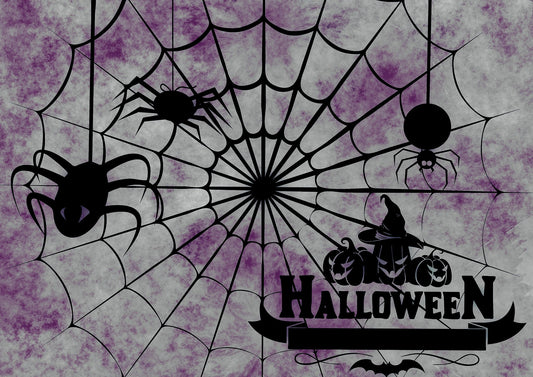 Halloween Spider Web Sofa Cover Cobweb Creepy Spooky Couch Slipcover