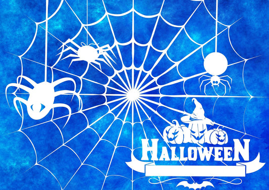 Spider Web Combo Halloween Sofa Cover Creepy Crawly Spider Couch Slipcover	Spider web combo Halloween sofa cover with creepy crawly spider design. Detailed arachnid and cobweb pattern couch slipcover creates haunted house vibe for Halloween decor.