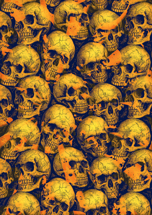 Skull Collection Halloween Sofa Cover Vintage Skull Set Gothic Couch Cover