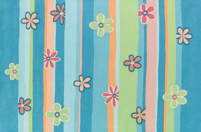 Washable Animal Print Nursery Rug for Baby Room