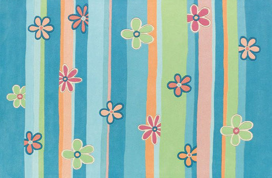 Washable Animal Print Nursery Rug for Baby Room