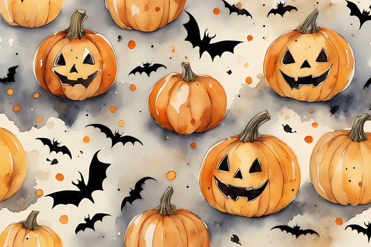 Halloween Pumpkin Design Absorbent Bath Rug
