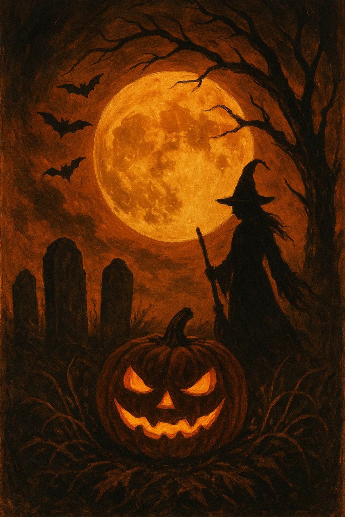 Halloween Ghost Pumpkin Combo Bathroom Floor Mat